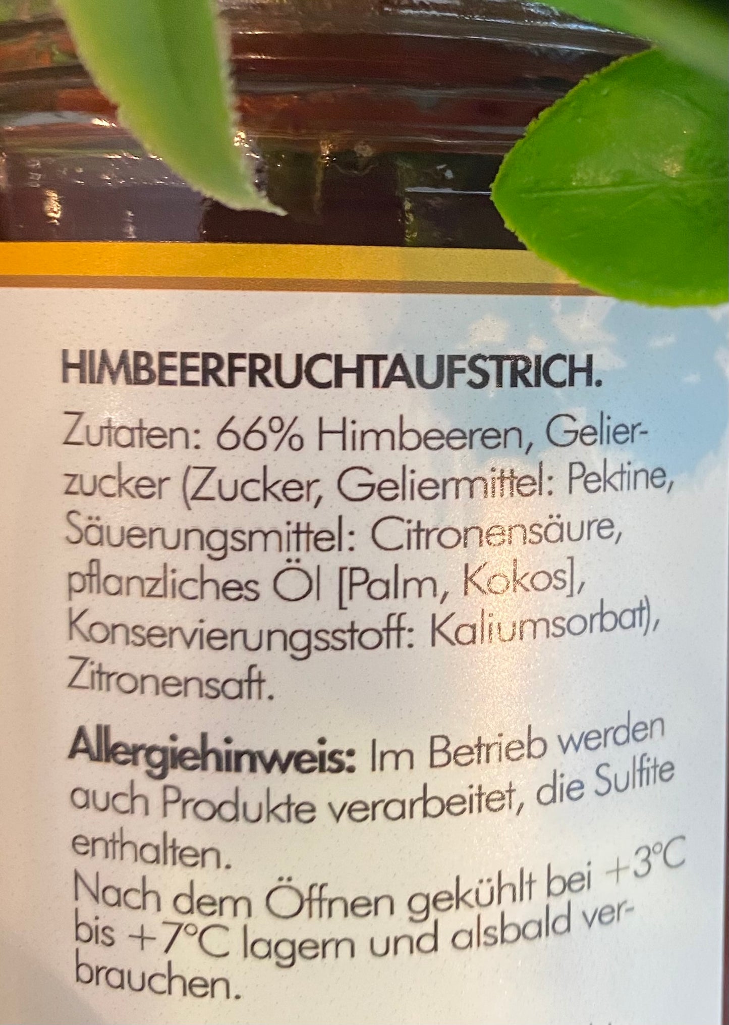 Sylt Aufstrich Himbeere – 300g