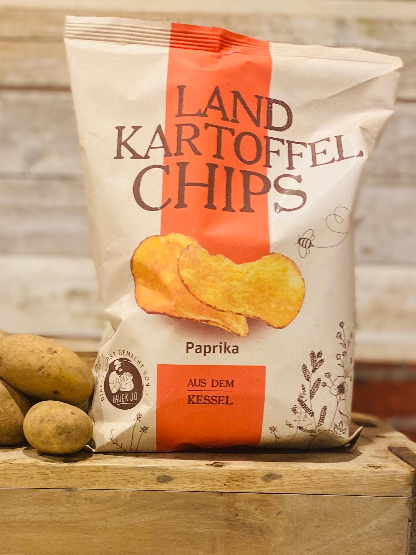 Landkartoffel Chips