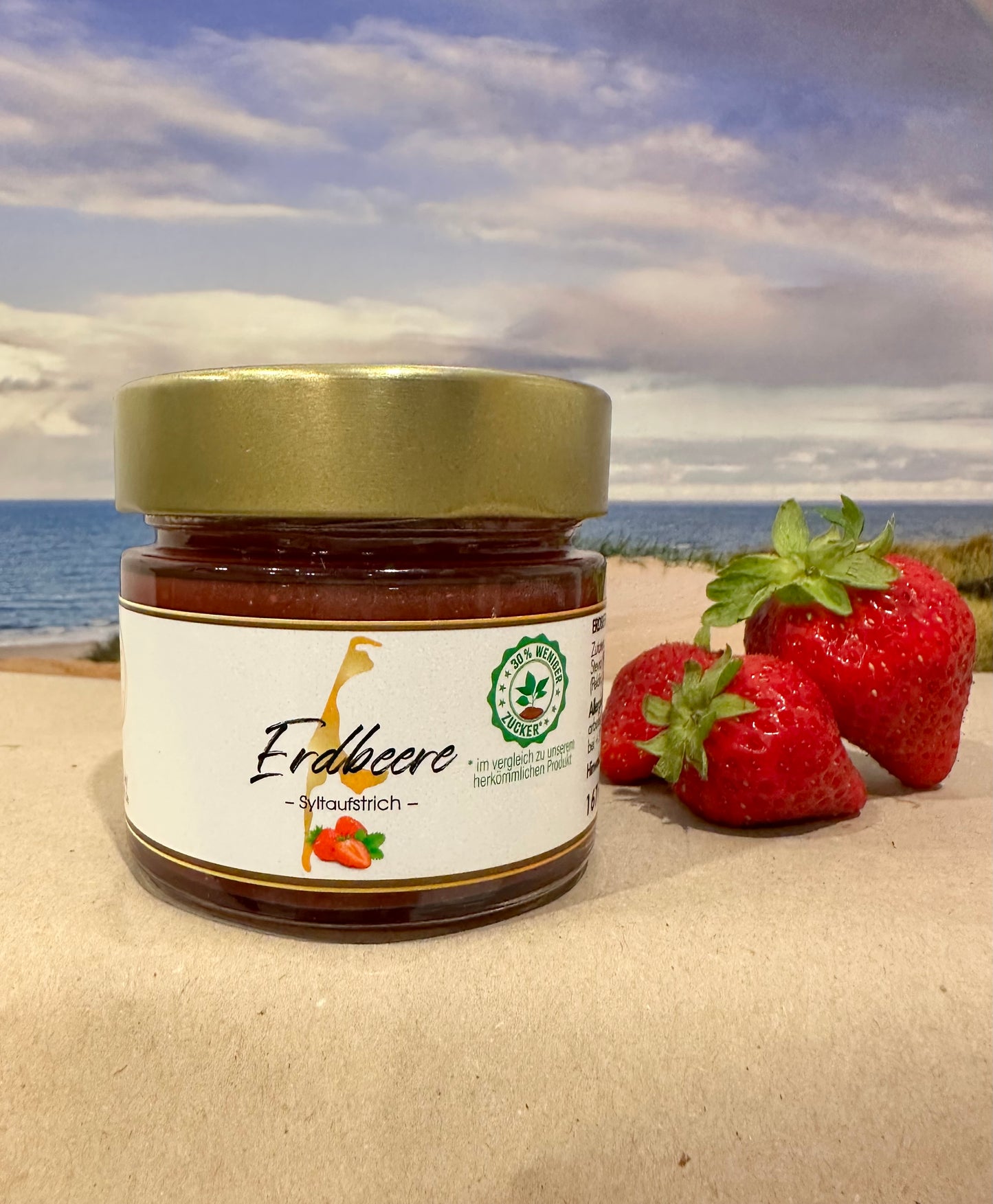 Sylt Aufstrich Erdbeere mit weniger Zucker - 167 g