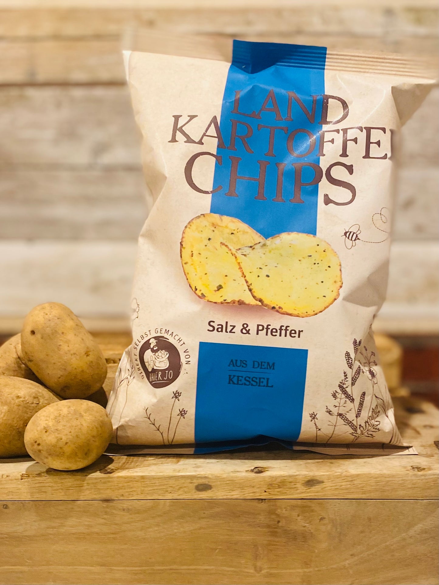 Landkartoffel Chips