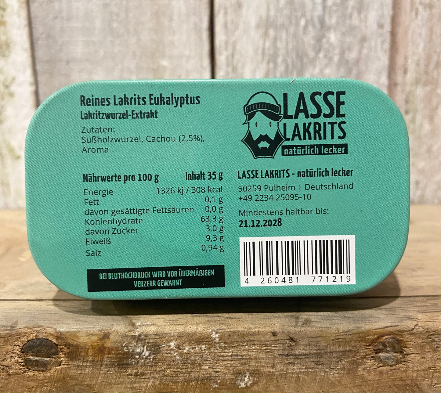 Reines Lakrits Eukalyptus