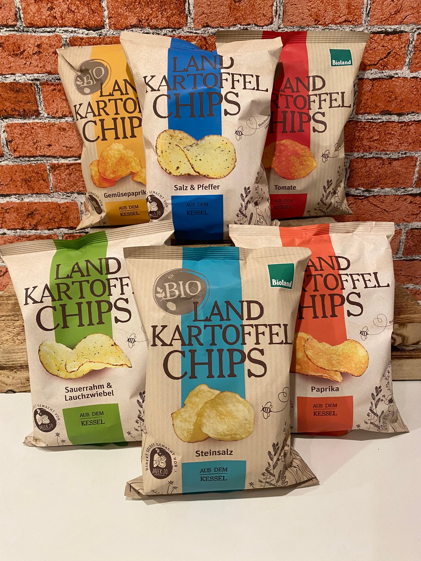 Landkartoffel Chips