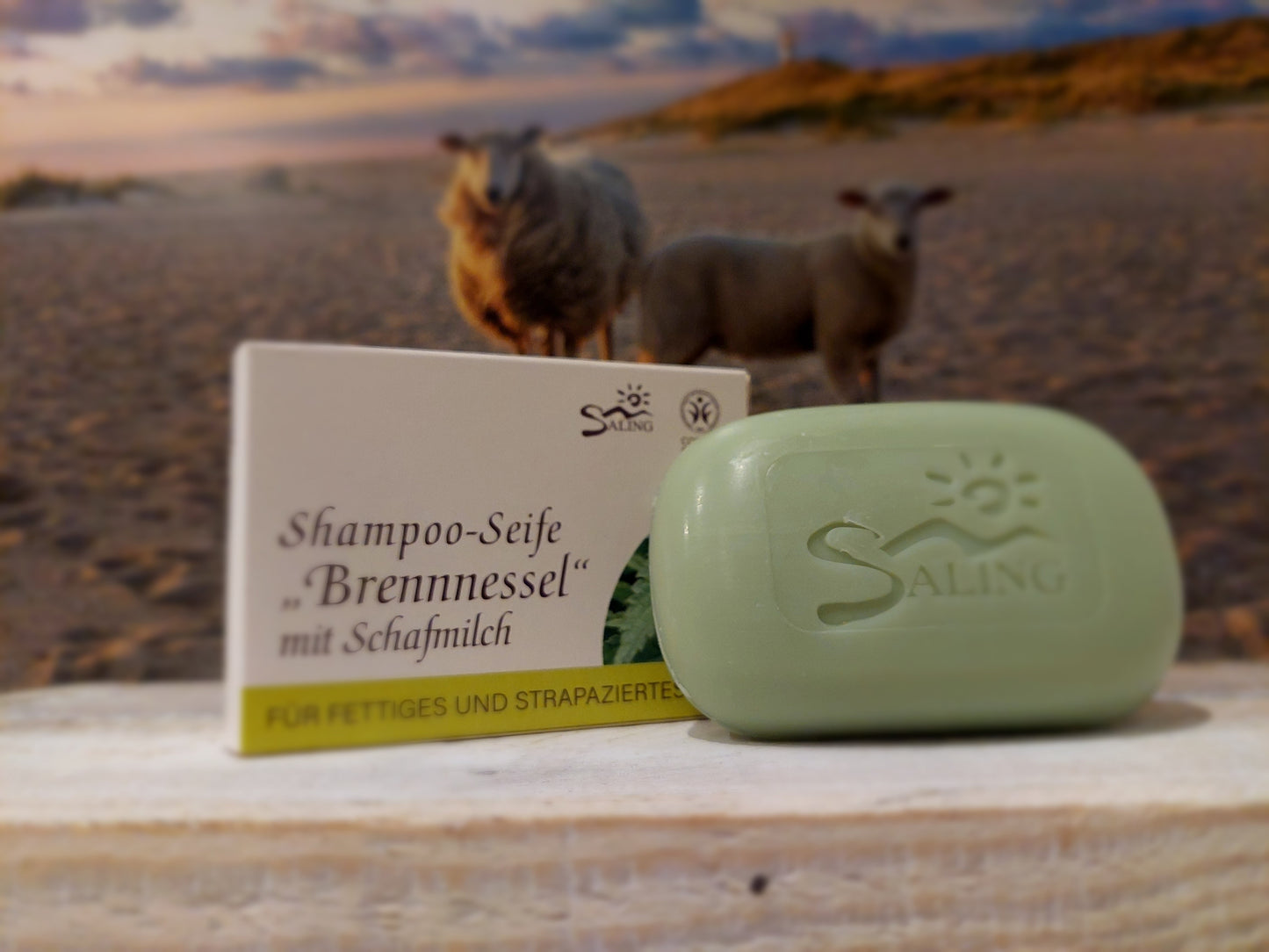 Shampoo-Seife mit Schafmilch