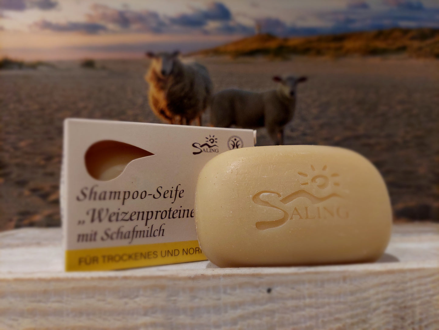 Shampoo-Seife mit Schafmilch