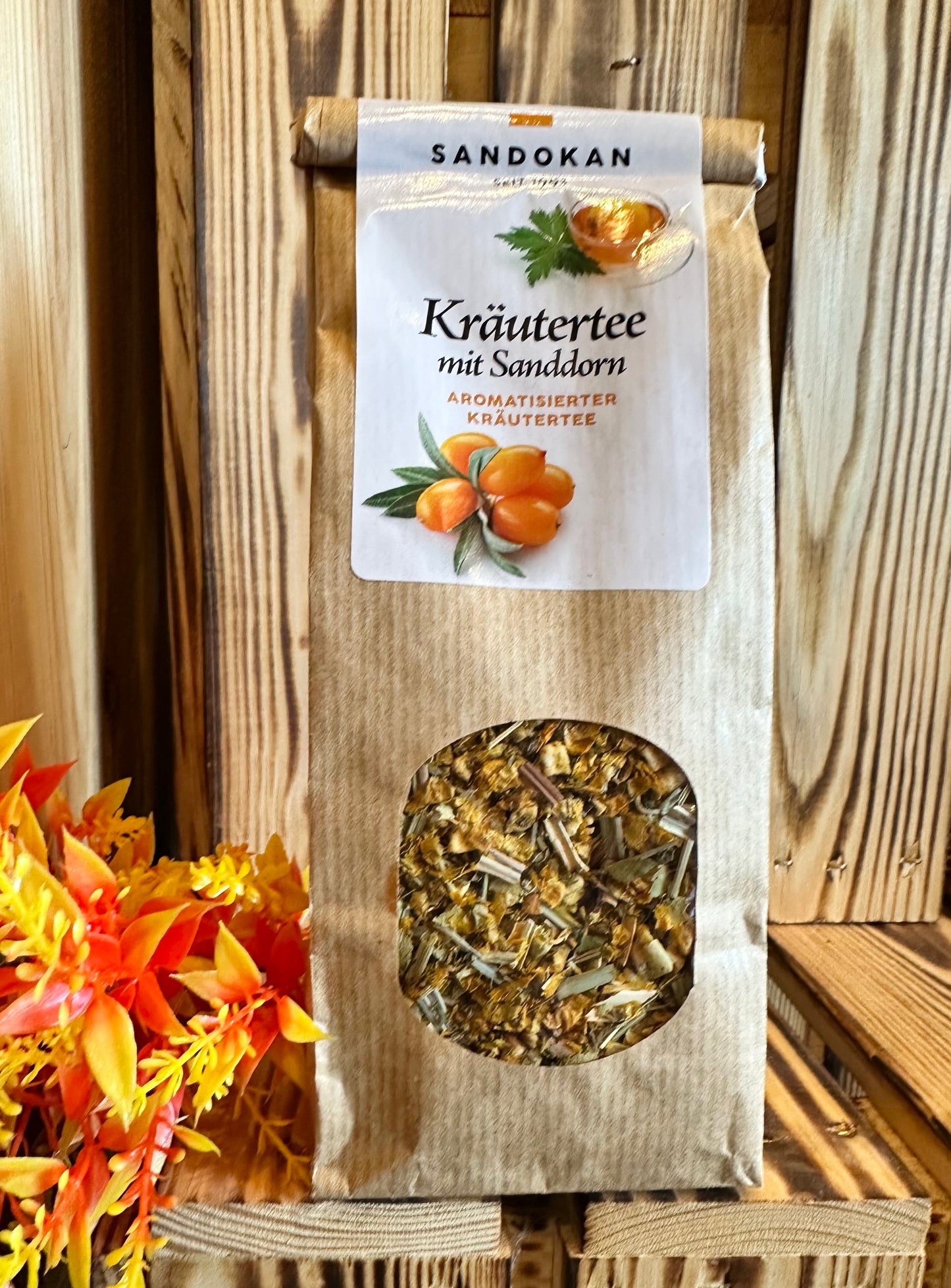 Kräutertee mit Sanddorn