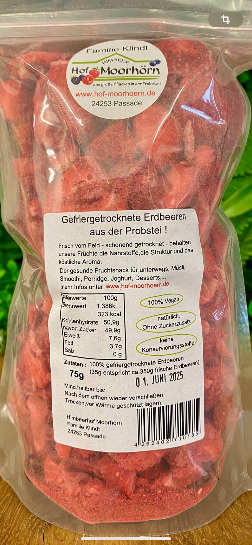 Pure Erdbeeren