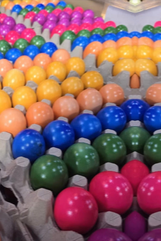 Frisch gefärbte Ostereier