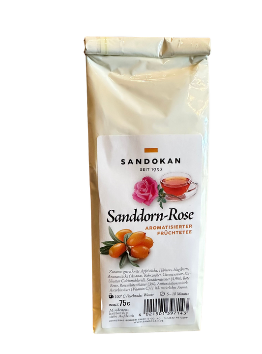 Tee Sanddorn-Rose 75 g